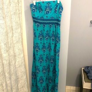 Vineyard Vines strapless summer dress